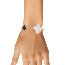 Cargar imagen en el visor de la galería, Gold Chain Bracelet with Multi Quatrefoil Clovers

