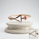 DST Delta Gold Twisted Cable Bangle Bracelet