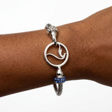 ZPB Silver Cable Logo Bangle