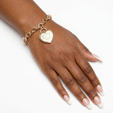 SGRHO Gold 1922 Legacy Heart Lock Chain Bracelet