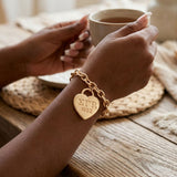 SGRHO Gold 1922 Legacy Heart Lock Chain Bracelet