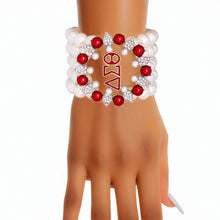 Cargar imagen en el visor de la galería, DST Bracelet White Pearl Delta 5 Strand for Women
