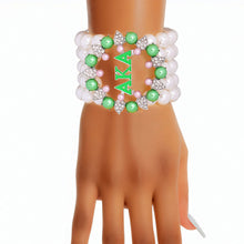 Cargar imagen en el visor de la galería, AKA Bracelet White Pearl AKA 5 Strand
