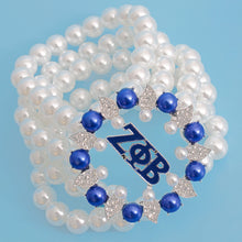 Cargar imagen en el visor de la galería, Bracelet White Pearl ZPB 5 Strand for Women
