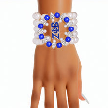 Cargar imagen en el visor de la galería, Bracelet White Pearl ZPB 5 Strand for Women
