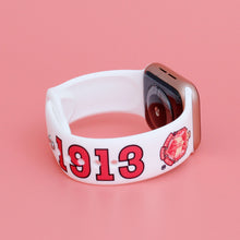 Cargar imagen en el visor de la galería, DST Sorority White Red 1913 Watch Band Strap Women
