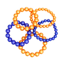 Cargar imagen en el visor de la galería, SGRHO Gold Blue Pearl Stretch 5 Pcs Bracelet Women
