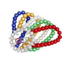 Cargar imagen en el visor de la galería, OES Sorority Multi Pearl 5 Strand Bracelet Women
