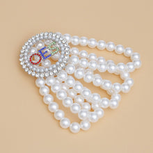 Cargar imagen en el visor de la galería, OES Sorority Round White Pearl Bracelet for Women
