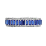 ZPB Sorority Blue Baguette Bling Tennis Bracelet
