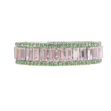 Cargar imagen en el visor de la galería, AKA Sorority Pink Baguette Bling Tennis Bracelet
