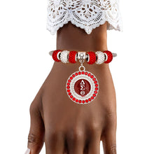 Load image into Gallery viewer, DST Greek Merch Bead and Charm Cable Bracelet
