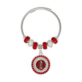 DST Greek Merch Bead and Charm Cable Bracelet