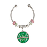 AKA Greek Merch Heritage Charm Bangle Bracelet