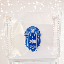 Cargar imagen en el visor de la galería, Shoulder Bag Blue Zeta Sorority Purse for Women
