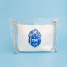 Cargar imagen en el visor de la galería, Shoulder Bag Blue Zeta Sorority Purse for Women
