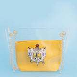 Shoulder Bag Yellow Sigma Sorority Purse for Women