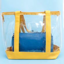 Cargar imagen en el visor de la galería, Tote Yellow Clear SGRHO Sorority Bag for Women
