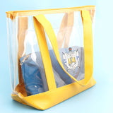 Tote Yellow Clear SGRHO Sorority Bag for Women