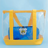 Tote Yellow Clear SGRHO Sorority Bag for Women