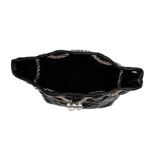 Cargar imagen en el visor de la galería, Mini Bucket Black Quilted Parisian Charm Bag
