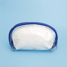 Load image into Gallery viewer, ZPB Sorority Woman Blue White Cosmetic Pouch Set

