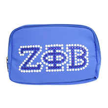 Cargar imagen en el visor de la galería, ZPB Sorority Blue Canvas Crossbody Waist Bag
