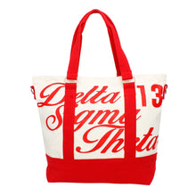 Load image into Gallery viewer, DST Sorority Thick Canvas Embroidered Tote Bag
