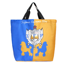 Cargar imagen en el visor de la galería, SGRHO Shield Gold Blue Large Shopper Tote Women
