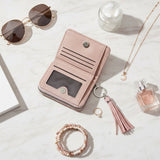 AKA Pink Tassel Keychain Zipper Wallet Updated