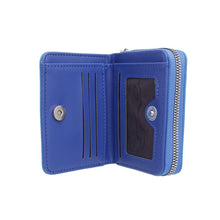 Cargar imagen en el visor de la galería, ZPB Sorority Blue Tassel Keychain Zipper Wallet
