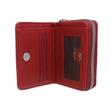 DST Sorority Red Tassel Keychain Zipper Wallet