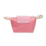 AKA Sorority Pink Nylon Wristlet Strap Mini Pouch