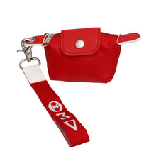 Load image into Gallery viewer, DST Sorority Red Nylon Wristlet Strap Mini Pouch
