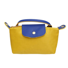 Load image into Gallery viewer, SGRHO Soror Yellow Nylon Mini Pouch Handle Strap
