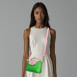 AKA Sorority Green Nylon Mini Pouch Handle Strap