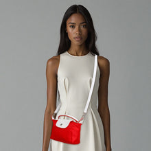 Load image into Gallery viewer, DST Sorority Red Nylon Mini Pouch Handle Strap

