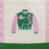 AKA Sorority Large Canvas Tote Bag Reusable Merch