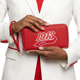 DST Sorority Long Red 1913 Patch Zipper Wallet