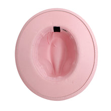 Cargar imagen en el visor de la galería, AKA Sorority Pink Fedora Pearl Band Hat for Women
