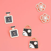 Load image into Gallery viewer, Trio of Opulence Designer Studs-Flower Bag Perfume Charms
