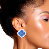 Blue Zeta Sorority Studs ZPB