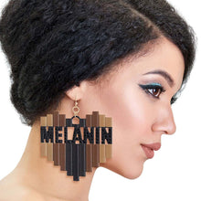 Load image into Gallery viewer, Metal Melanin Earrings

