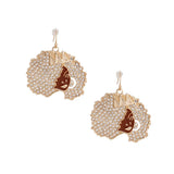 Gold Afro Queen Fishhooks