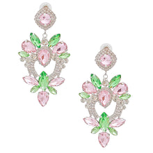 Load image into Gallery viewer, AKA Light Pink Green Crystal Heart
