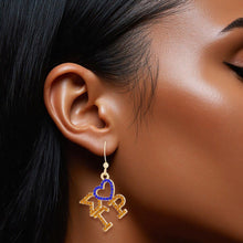 Cargar imagen en el visor de la galería, SGRHO Greek Heartfelt Pride Bling Fish Hooks
