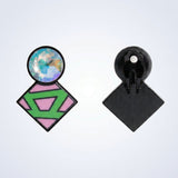 AKA Glass Crystal Geometric Gem Clip On Earrings