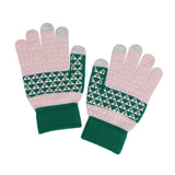 AKA Pink Finger Touch and Grip Knit Winter Gloves