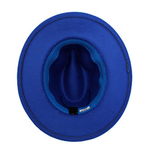 Cargar imagen en el visor de la galería, ZPB Sorority Blue Fedora Pearl Band Hat for Women
