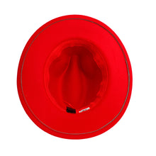 Load image into Gallery viewer, DST Sorority Red Fedora Pearl Band Hat for Women
